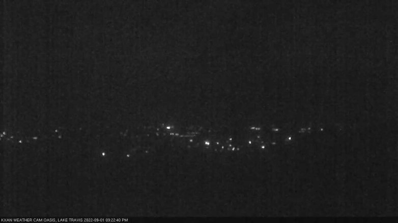 Lake Travis webcam, September 1, 2022 9:25 PM CT