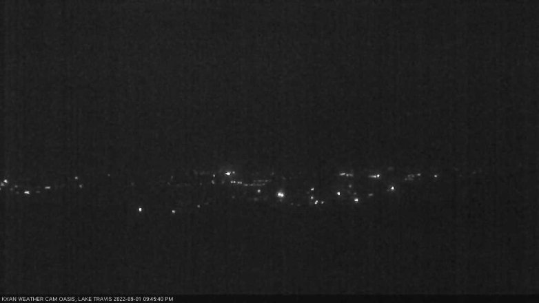 Lake Travis webcam, September 1, 2022 9:45 PM CT