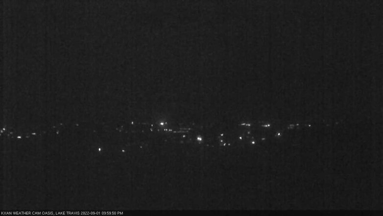 Lake Travis webcam, September 1, 2022 10:00 PM CT