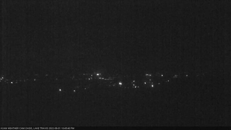 Lake Travis webcam, September 1, 2022 10:45 PM CT