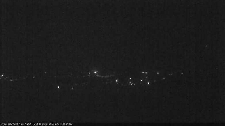 Lake Travis webcam, September 1, 2022 11:25 PM CT