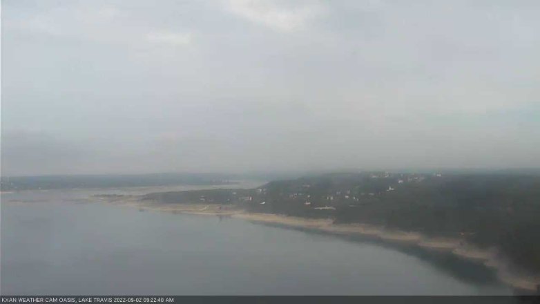 Lake Travis webcam, September 2, 2022 9:25 AM CT