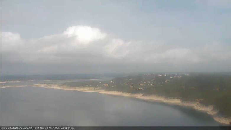 Lake Travis webcam, September 2, 2022 10:00 AM CT