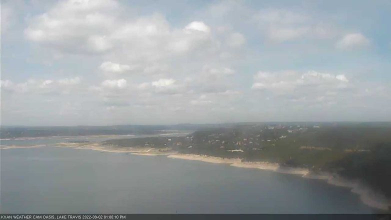 Lake Travis webcam, September 2, 2022 1:00 PM CT