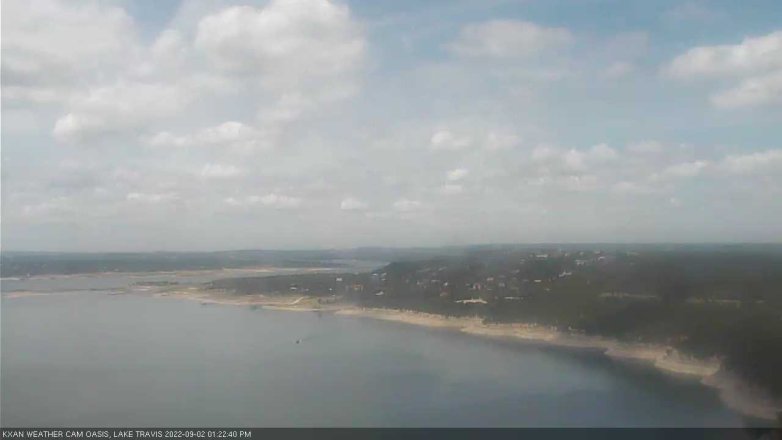 Lake Travis webcam, September 2, 2022 1:25 PM CT