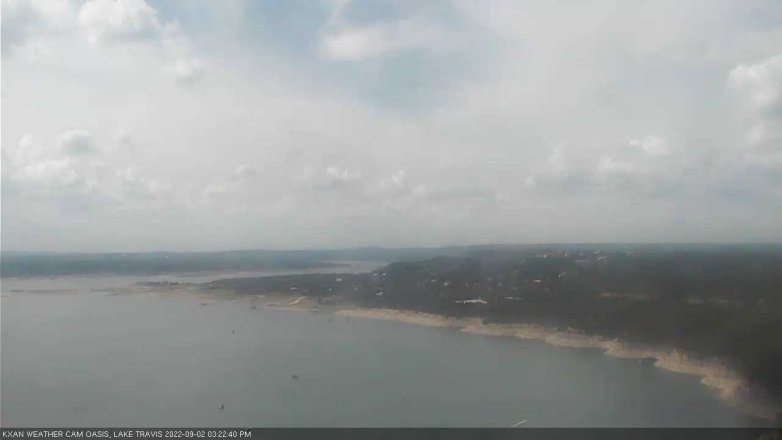 Lake Travis webcam, September 2, 2022 3:25 PM CT