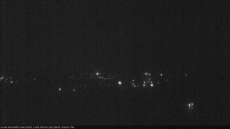 Lake Travis webcam, September 2, 2022 10:45 PM CT