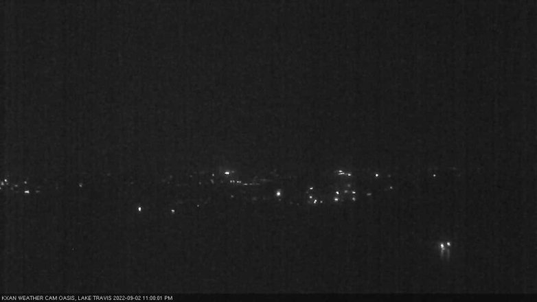 Lake Travis webcam, September 2, 2022 11:00 PM CT