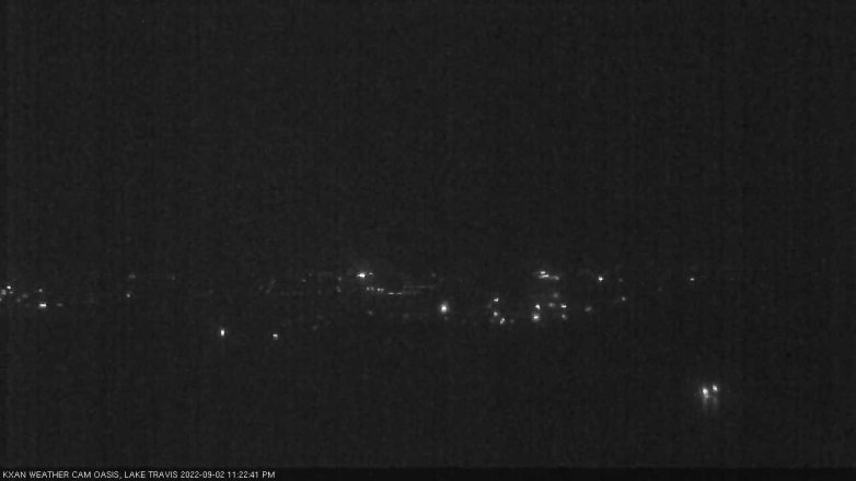 Lake Travis webcam, September 2, 2022 11:25 PM CT