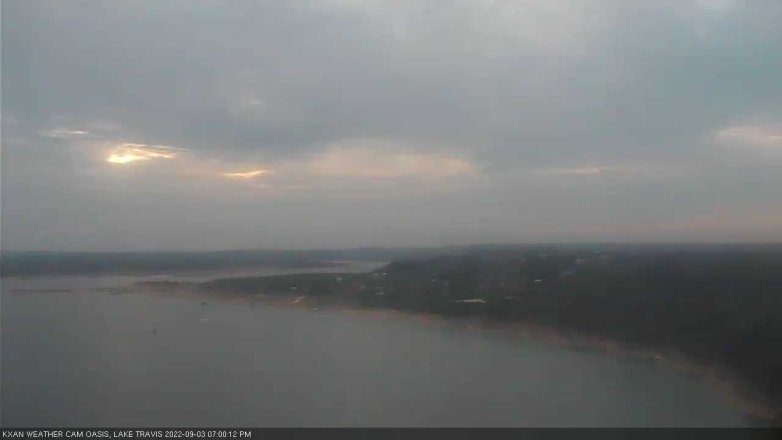 Lake Travis webcam, September 3, 2022 7:00 PM CT