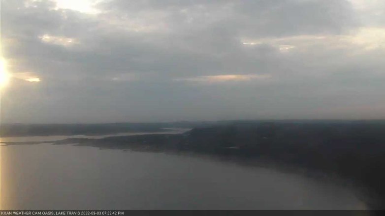 Lake Travis webcam, September 3, 2022 7:25 PM CT