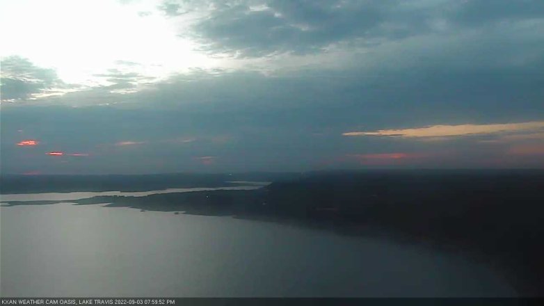 Lake Travis webcam, September 3, 2022 8:00 PM CT
