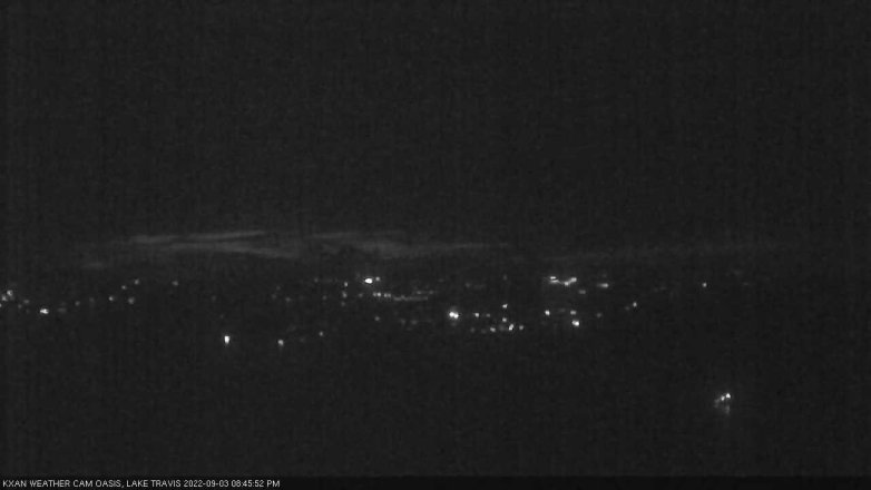 Lake Travis webcam, September 3, 2022 8:45 PM CT