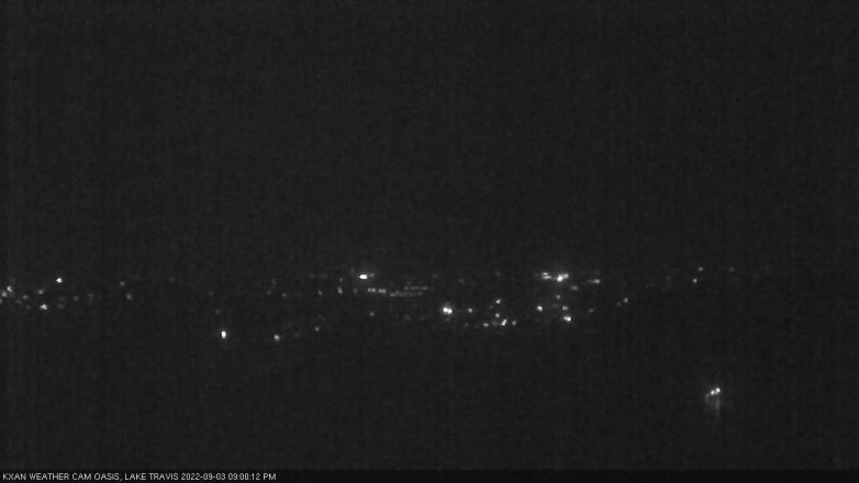 Lake Travis webcam, September 3, 2022 9:00 PM CT