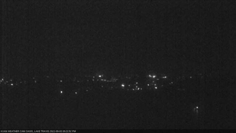 Lake Travis webcam, September 3, 2022 9:25 PM CT