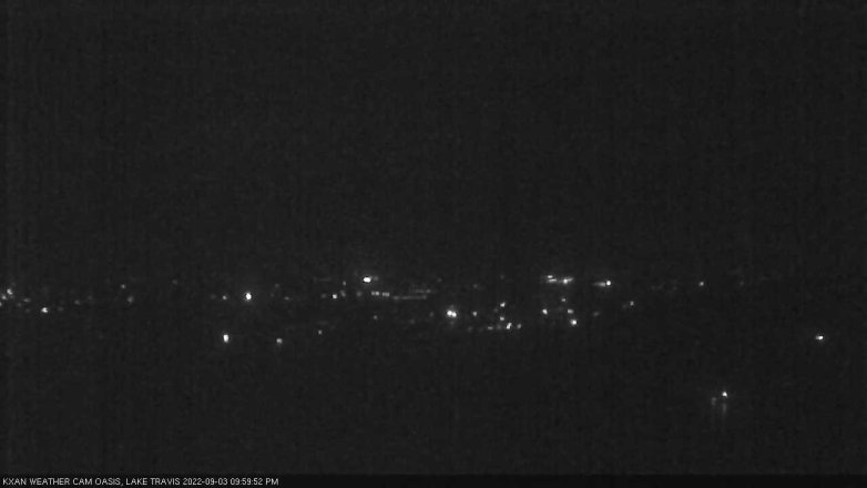 Lake Travis webcam, September 3, 2022 10:00 PM CT