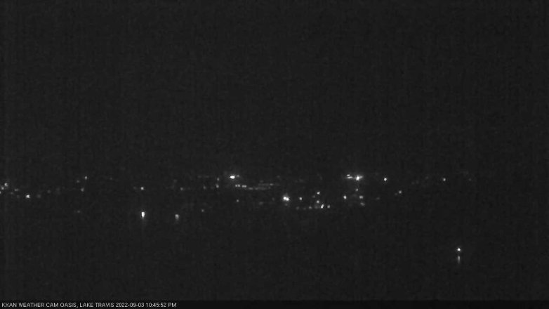 Lake Travis webcam, September 3, 2022 10:45 PM CT