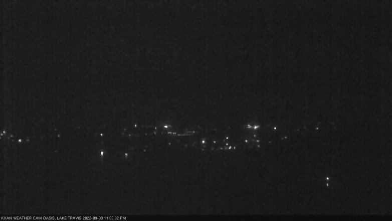 Lake Travis webcam, September 3, 2022 11:00 PM CT