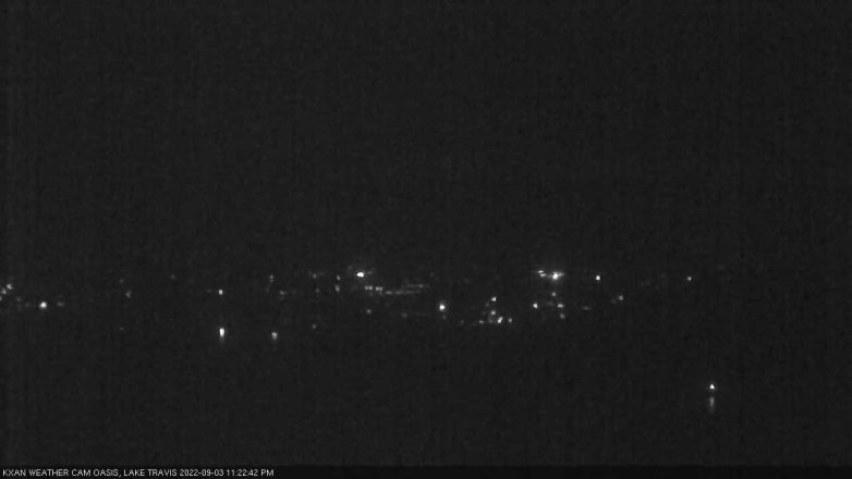 Lake Travis webcam, September 3, 2022 11:25 PM CT