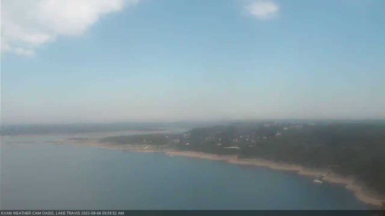 Lake Travis webcam, September 4, 2022 10:00 AM CT