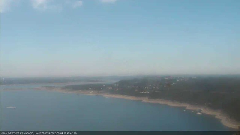 Lake Travis webcam, September 4, 2022 10:45 AM CT