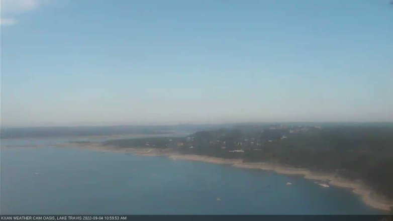 Lake Travis webcam, September 4, 2022 11:00 AM CT