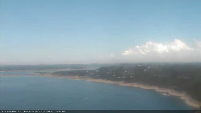 Lake Travis webcam, September 4, 2022 12:00 PM CT
