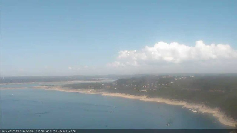 Lake Travis webcam, September 4, 2022 12:25 PM CT