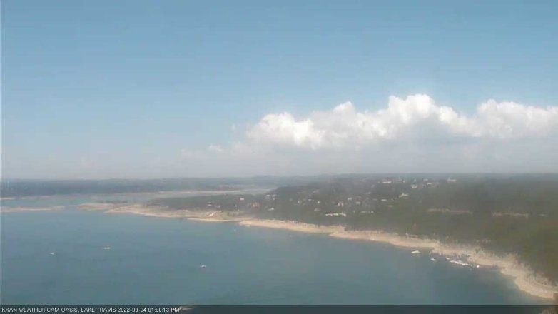 Lake Travis webcam, September 4, 2022 1:00 PM CT