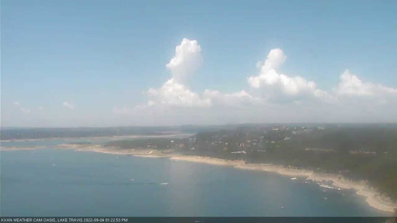 Lake Travis webcam, September 4, 2022 1:25 PM CT