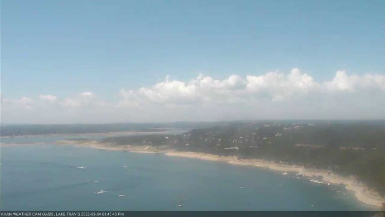 Lake Travis webcam, September 4, 2022 1:45 PM CT