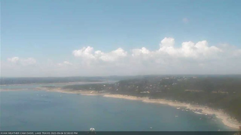 Lake Travis webcam, September 4, 2022 2:00 PM CT