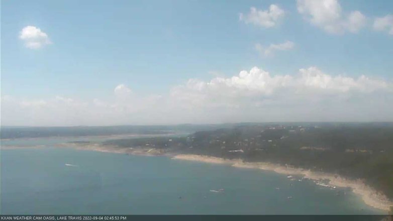 Lake Travis webcam, September 4, 2022 2:45 PM CT