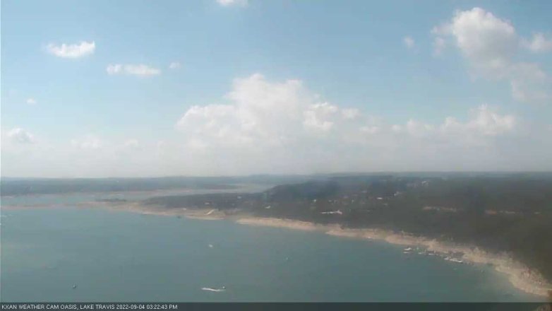 Lake Travis webcam, September 4, 2022 3:25 PM CT