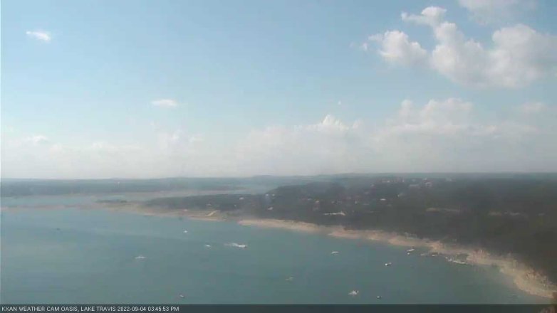 Lake Travis webcam, September 4, 2022 3:45 PM CT