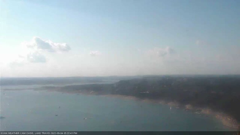 Lake Travis webcam, September 4, 2022 5:25 PM CT