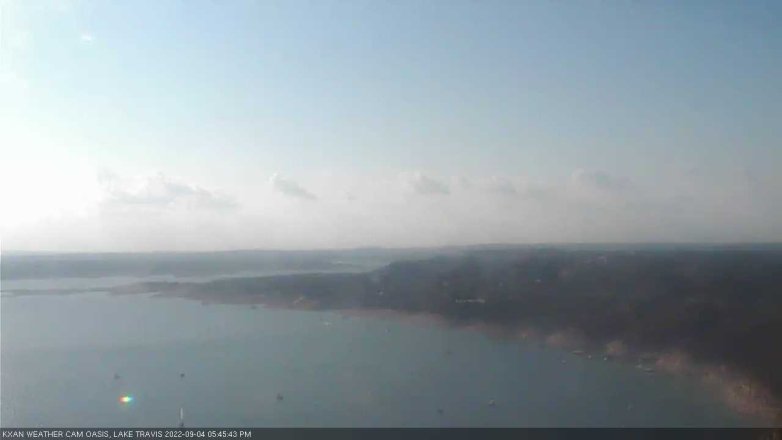 Lake Travis webcam, September 4, 2022 5:45 PM CT
