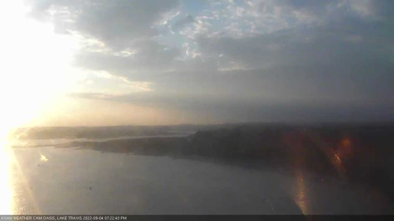Lake Travis webcam, September 4, 2022 7:25 PM CT