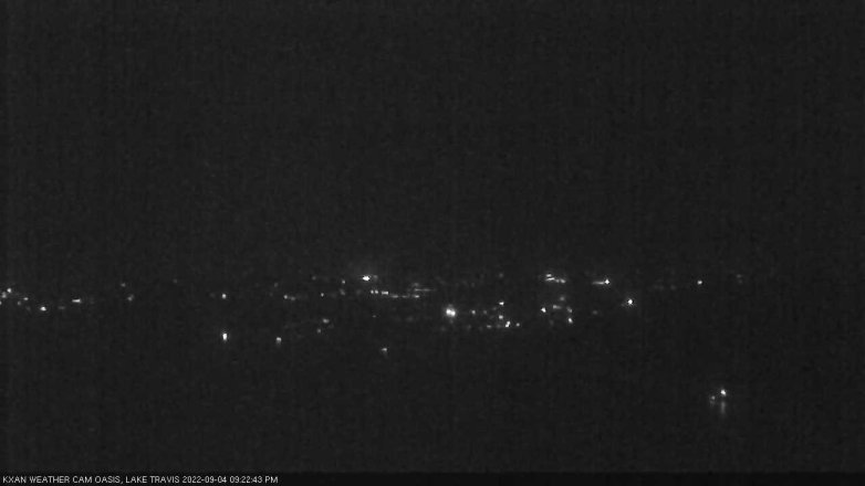 Lake Travis webcam, September 4, 2022 9:25 PM CT