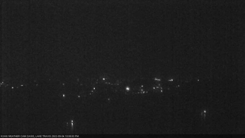 Lake Travis webcam, September 4, 2022 10:00 PM CT