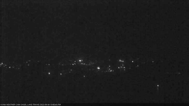 Lake Travis webcam, September 4, 2022 10:45 PM CT