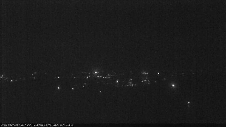 Lake Travis webcam, September 4, 2022 11:00 PM CT
