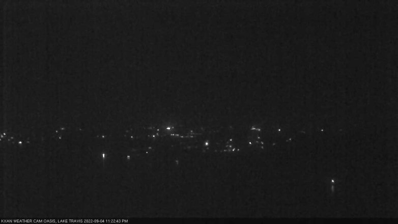Lake Travis webcam, September 4, 2022 11:25 PM CT