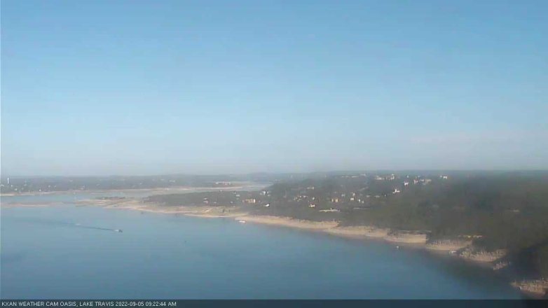Lake Travis webcam, September 5, 2022 9:25 AM CT