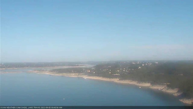 Lake Travis webcam, September 5, 2022 9:45 AM CT