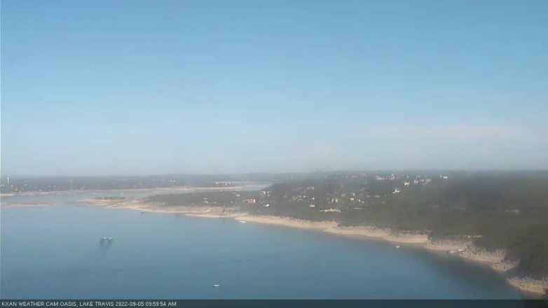 Lake Travis webcam, September 5, 2022 10:00 AM CT