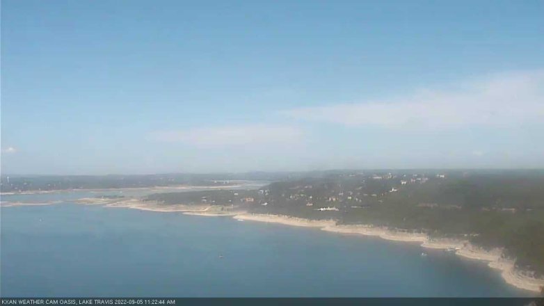 Lake Travis webcam, September 5, 2022 11:25 AM CT
