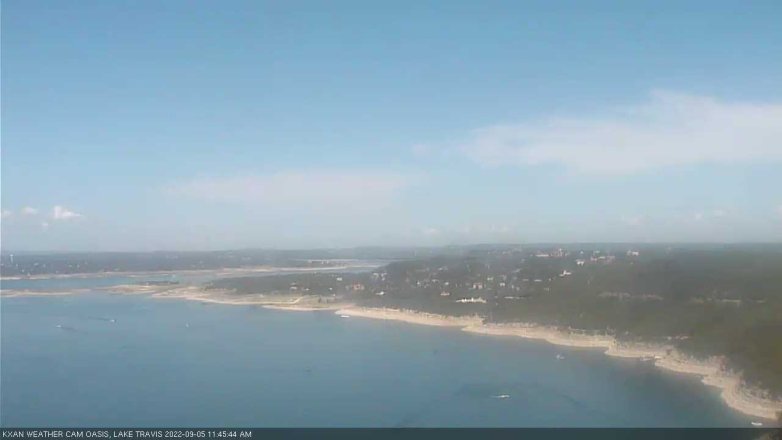 Lake Travis webcam, September 5, 2022 11:45 AM CT