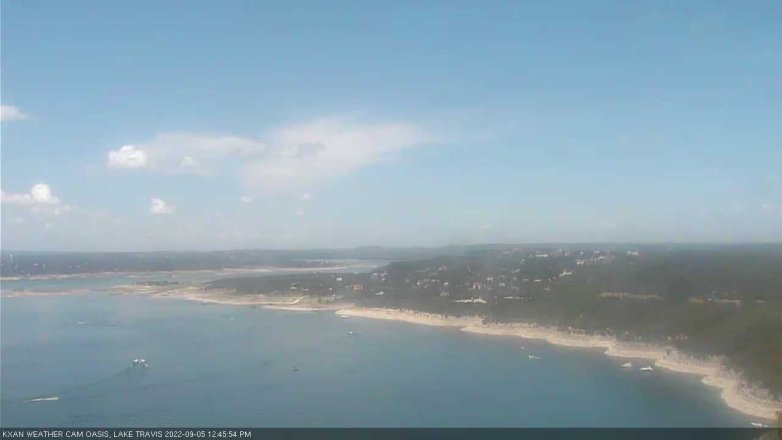 Lake Travis webcam, September 5, 2022 12:45 PM CT