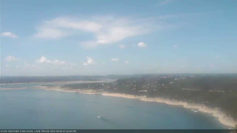 Lake Travis webcam, September 5, 2022 1:25 PM CT